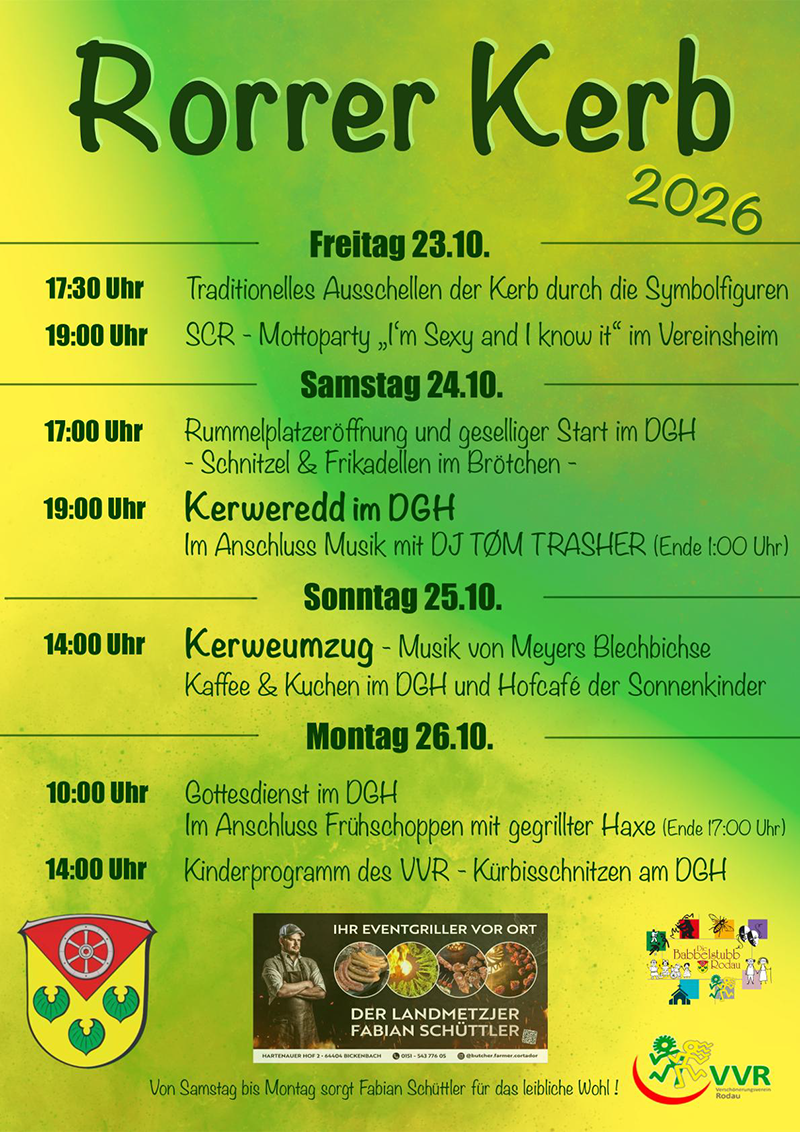 Programm Kerb 2026